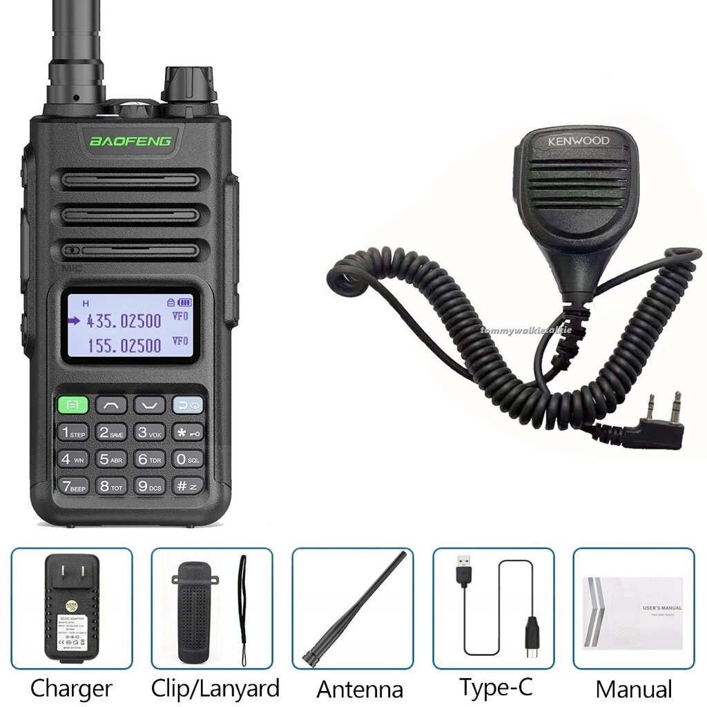 Baofeng UV13 Pro Max Walkie Talkie Long Range VHF UHF Dual Band Two Way ...