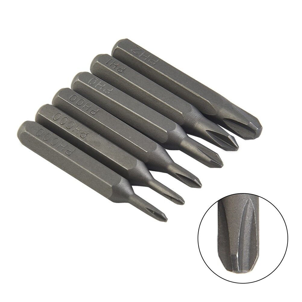 H4×28mm/Cross Screwdriver Bits PH0000 PH000 PH00 PH0 PH1 PH2 4mm Hex Shank