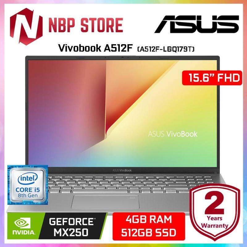 Asus Vivobook A512F-LBQ179T 15.6 FHD Laptop Transparent Silver ( i5-8265U, 4GB, 512GB, MX250 2GB, W10 ) Malaysia