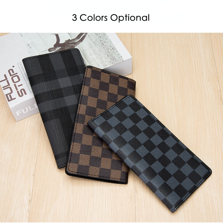 Men's wallet long ultra-thin wallet card holder