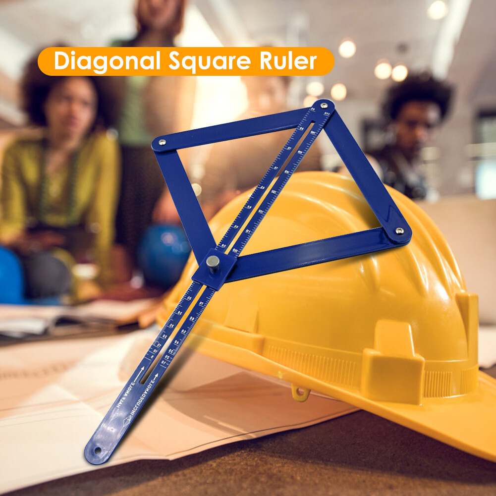 【ANENG】Woodworking Diagonal Square Ruler DIY Multi-angle Corner Finder Protractor