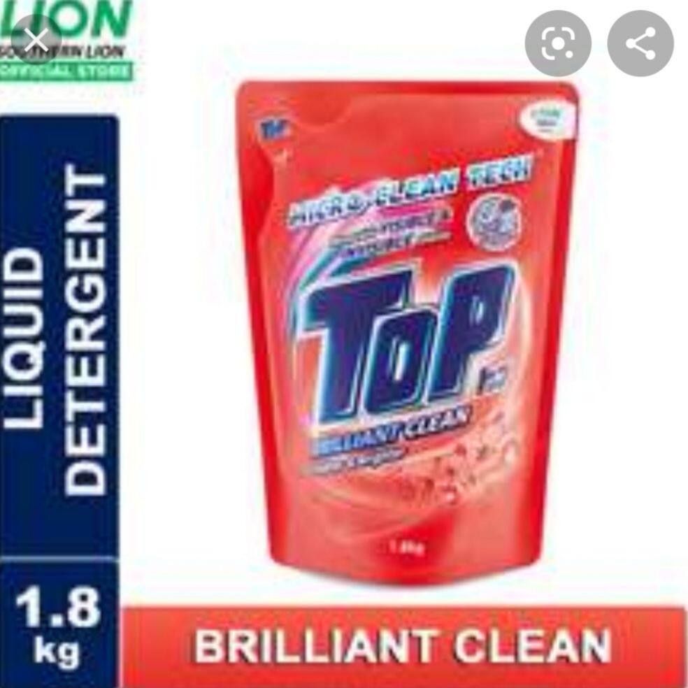 Top Brilliant Clean Liquid Detergent Refill Pack 1.8kg Lazada