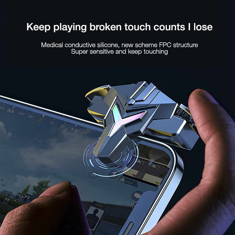 BlueWow DY01 Bumblebee Bộ Điều Khiển Kích Hoạt PUBG Phong Cách Mới Tay Cầm Chơi Game, Tay Cầm Điều Khiển Kích Hoạt Chơi Game L1R1 Nút Kích Hoạt Bắn Súng Cho Trò Chơi Bắn Súng