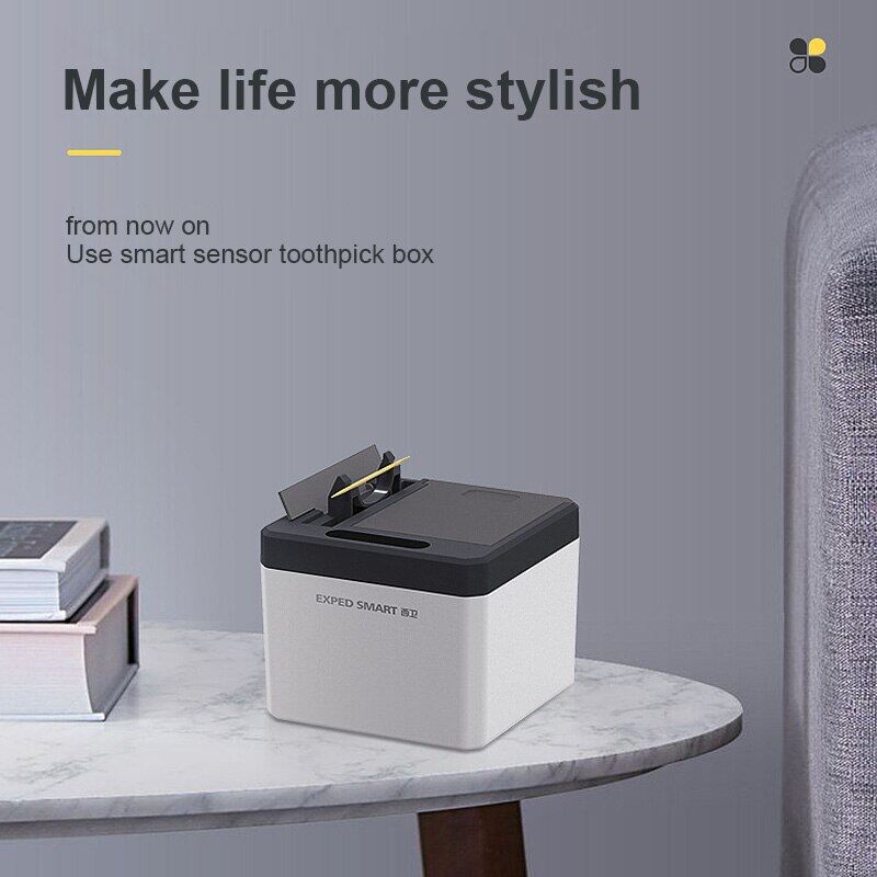 HKStorage Hộp Đựng Tăm Tự Động Hộp Đựng Tăm Điện Cảm Biến Thông Minh Hộp Đựng Răng Gia Dụng Hộp Đựng Đồ Gia Dụng