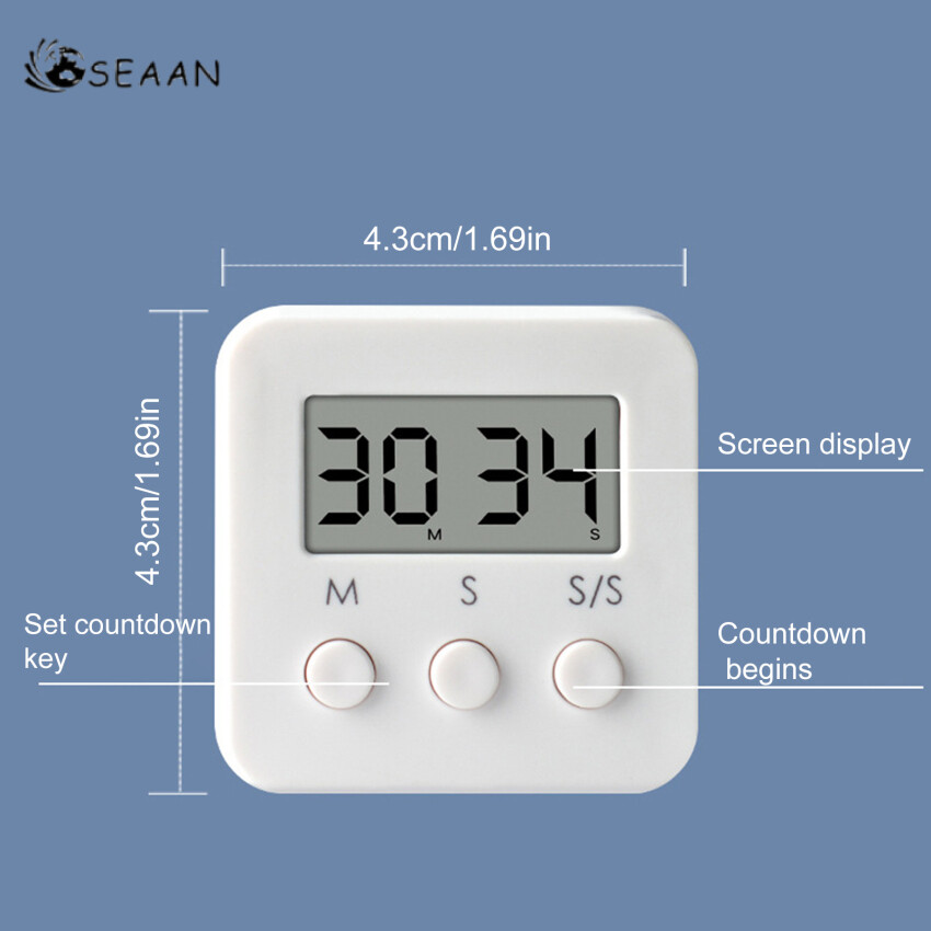 LCD quản lý hẹn giờ học sinh học Tự Kỷ Luật Đồng hồ bấm giờ có chức năng nhắc việc Mini dễ thương Đồng hồ báo thức điện tử dụng cụ nhà bếp
