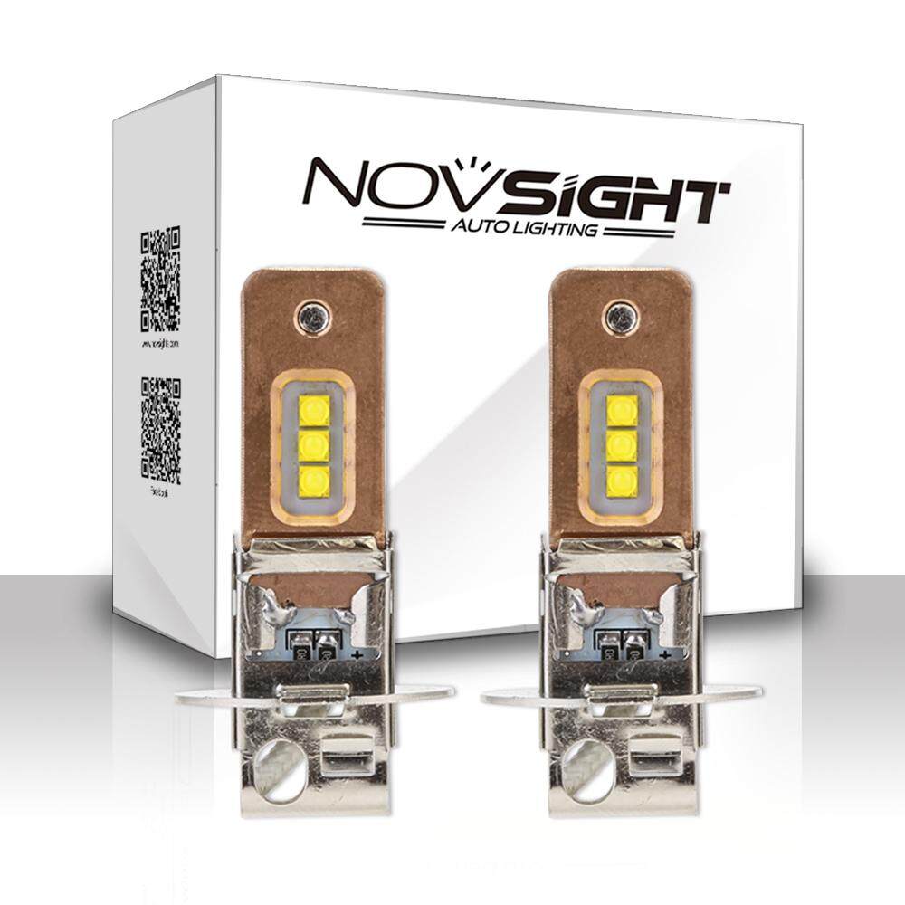 NOVSIGHT H3 60W 1800lm Car Led Headlights Fog Lights Copper Heat ...