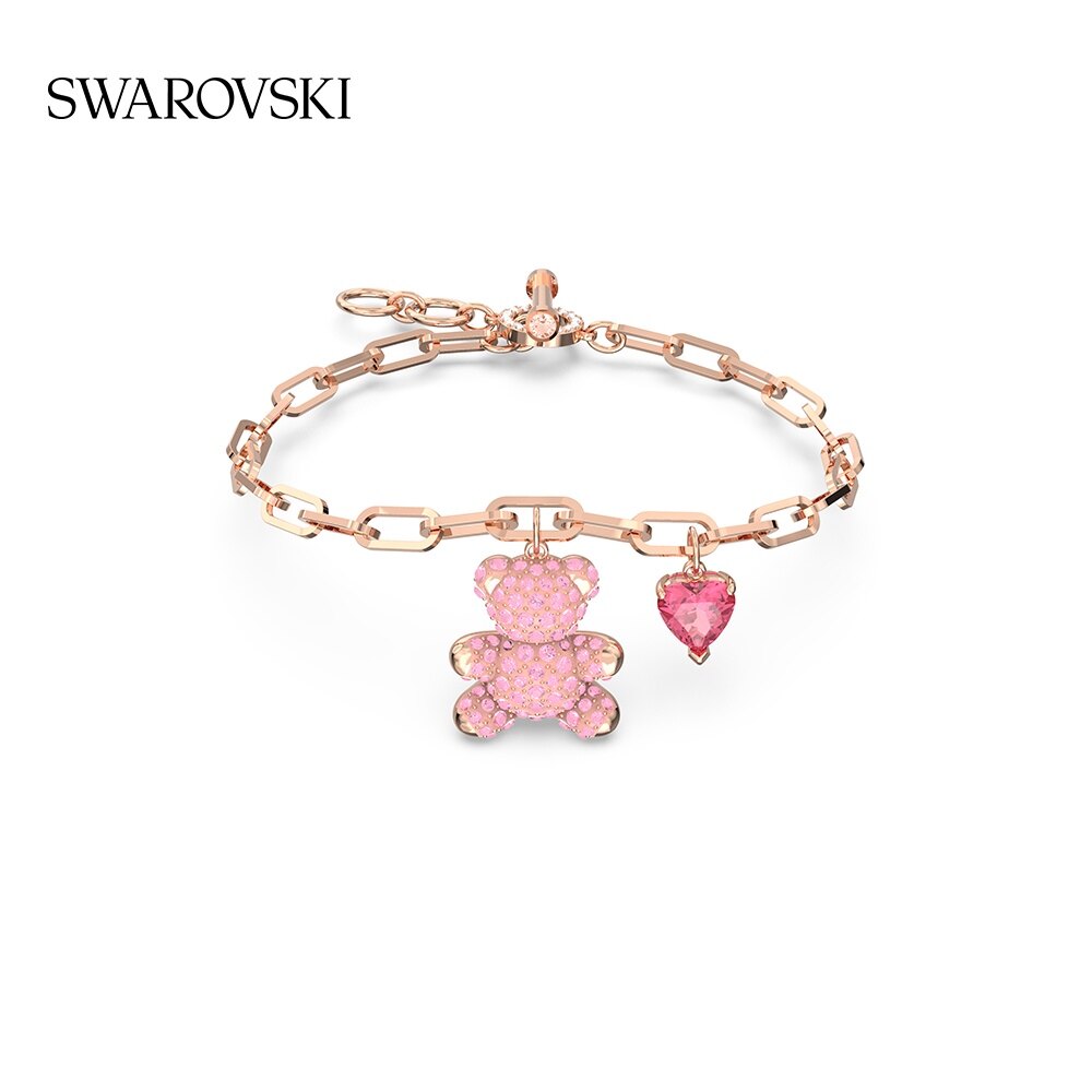Swarovski Teddy Heart Bear Bracelet Girlfriend Gift