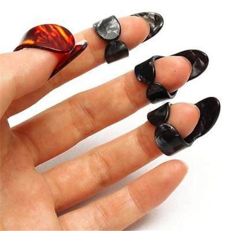 Finger And Thumb Guitar Picks Mediator Celluloid Thumbpick ingerpicks 4 Pcs Malaysia