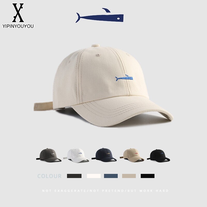 YIPINYOUYOU丨peaked cap Men's Simple Embroidered Baseball Cap Sunscreen and breathable couple sun hat