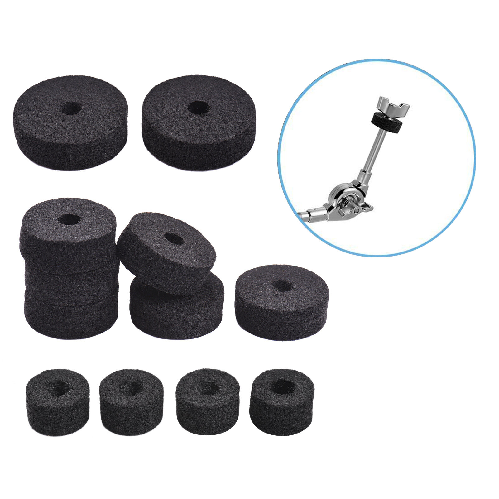 Muslady- 23PCS Cymbal Replacement Accessories Drum Parts