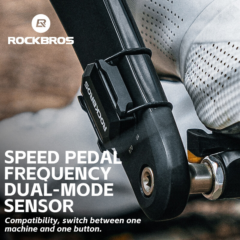【Giao hàng địa phương】ROCKBROS Thiết bị cảm biến nhịp không dây ANT + bluetooth đi xe đạp speedmeter cảm biến cho Garmin wahoo zwift tacx bryton không thấm nước cảm biến kép máy tính xe đạp