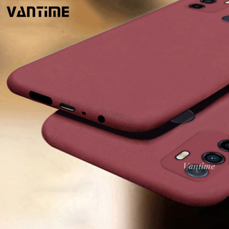 Vantime for OPPO A53 Case Soft Sandstone Casing Ultra Thin Matte Back Protective Phone Slim Cover