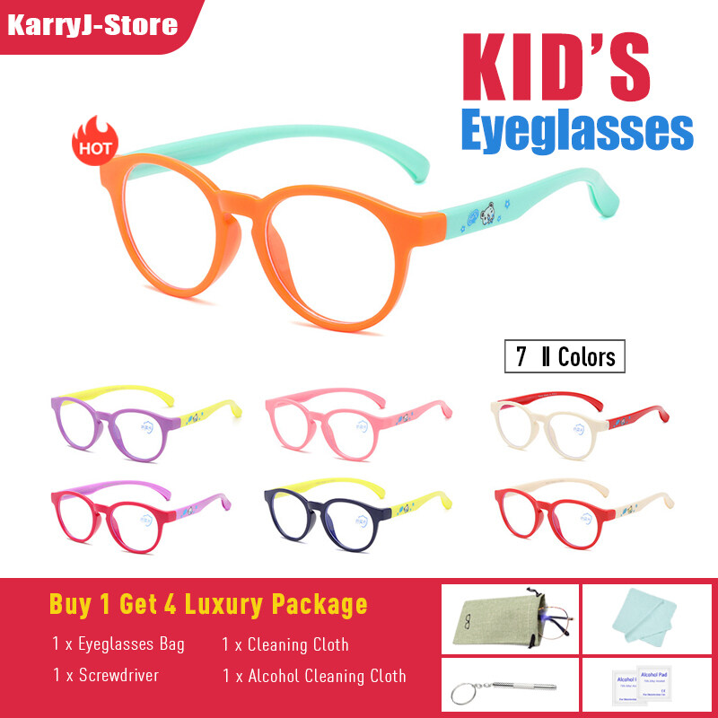 Giá bán Kính Mắt Máy Tính Cho Trẻ Em, Kính Chống Bức Xạ/Kính Chặn Ánh Sáng Xanh/Khung Linh Hoạt/Ống Kính Có Thể Thay Thế/Vừa Vặn Cho Trẻ 3-10 Tuổi 5037