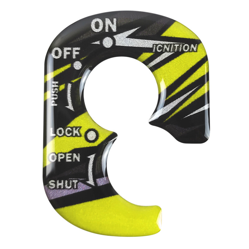 Electric ignition switch ignition lock 3d resin gel sticker for wuyang honda dreams jia yu 110t wh100t 125t modified