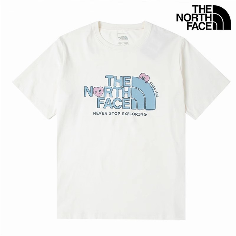 The North Face Sports Short Sleeved Women's New Casual T-shirt, Love Loose and Breathable Couple