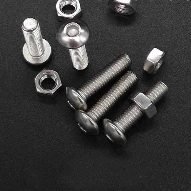 [Stainless Steel Hexagonal Screws]500PCS Stainless Steel Button Head Hex Socket Head Cap Screws Assortment Kit Bolts And Nuts Kit(M3/M4/M5 Socket Head Screws)