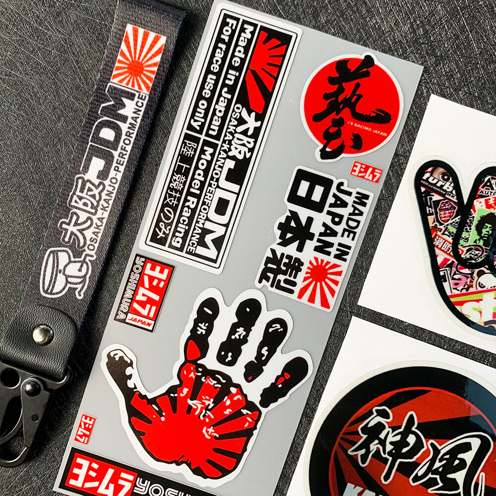 JDM Reflective sticker and decals Hellaflush Fatlace Cool Modified Accessories