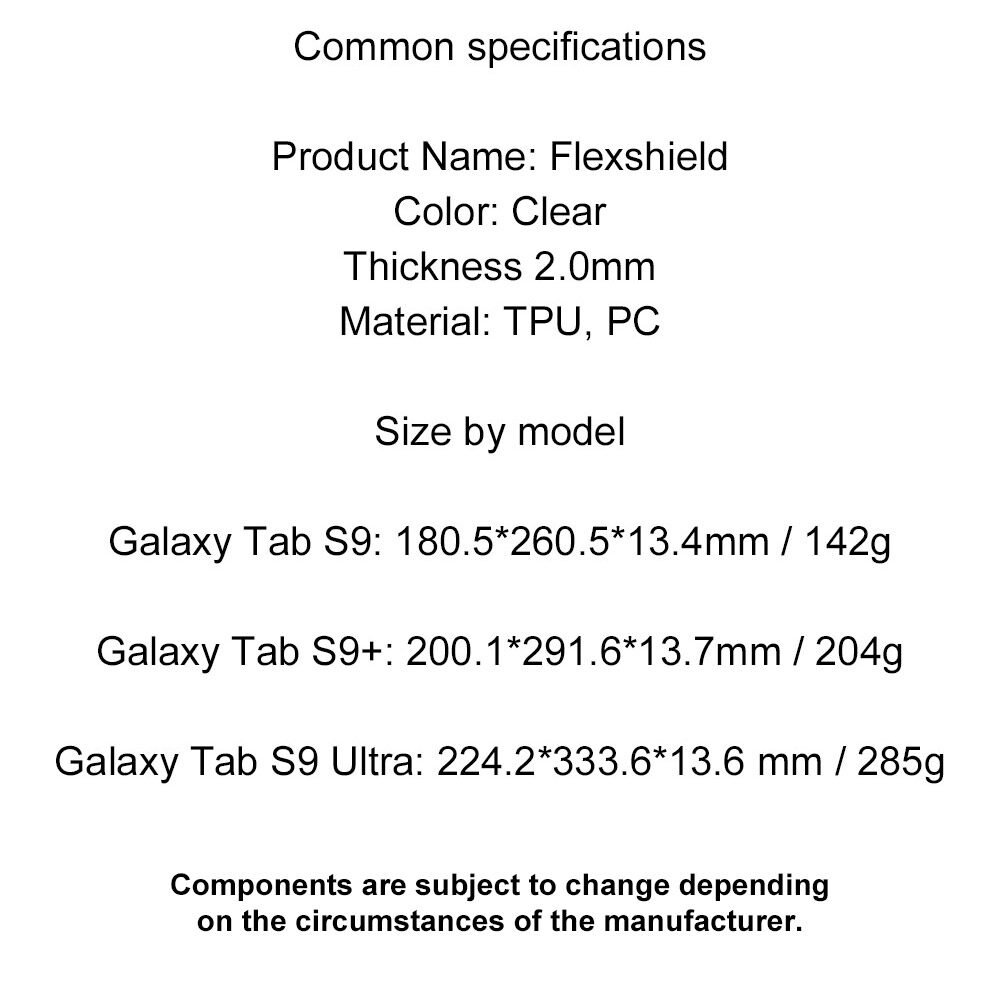 Araree flexield SP Galaxy Tab S9 + cộng với bảo vệ máy tính bảng rõ ràng trường hợp Samsung Hàn Quốc
