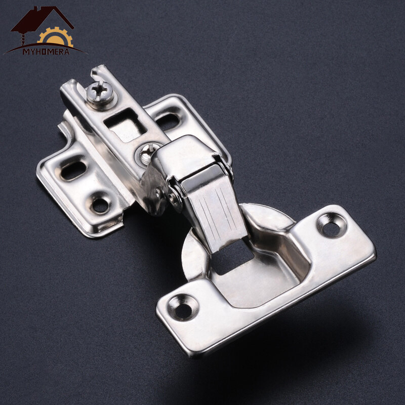 4 Pieces Cabinet Hinge Stainless Steel With Hydraulic Damper Buffer Soft Close Quiet Closing 7987