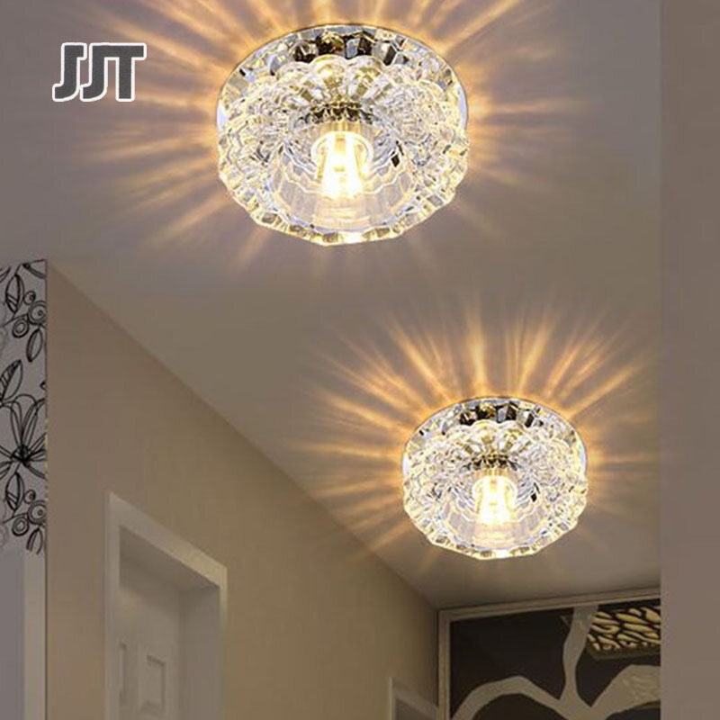 JJT [Miễn Phí Vận Chuyển]Đèn LED Downlight Âm trần Downlight Đèn LED Downlight Đèn LED Downlight Đèn LED âm trần Đèn LED Downlight tròn Đèn Downlight âm trần nhúng pha lê pha lê Đèn LED âm trần đèn trần đèn phòng khách