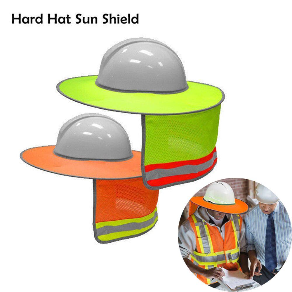 Construction Safety Hard Hat Neck Shield Helmet Sun Shade Reflective