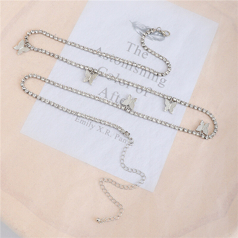 Chuỗi eo phụ nữ Bướm Thạch Thắt lưng Dây thắt lưng Dụng cụ trang trí