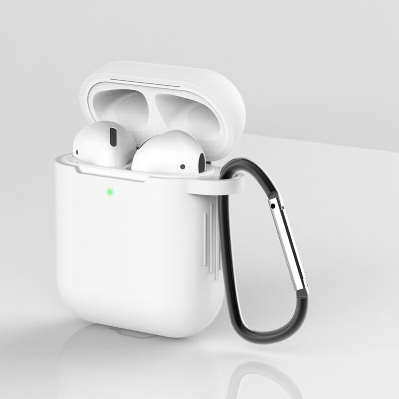 Airpods Case Protective Soft Silicone Case Airpods Cover Colorful Rubber Airpods Sleeve compatible For Airpods Gen 1/2