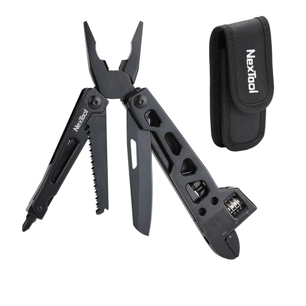 Nextool 9 In 1 Multi-Ftion Wrench Folding Tool Multi-Purpose Pliers Wood Saw Slotted Screwdriver Kitchen Cutter