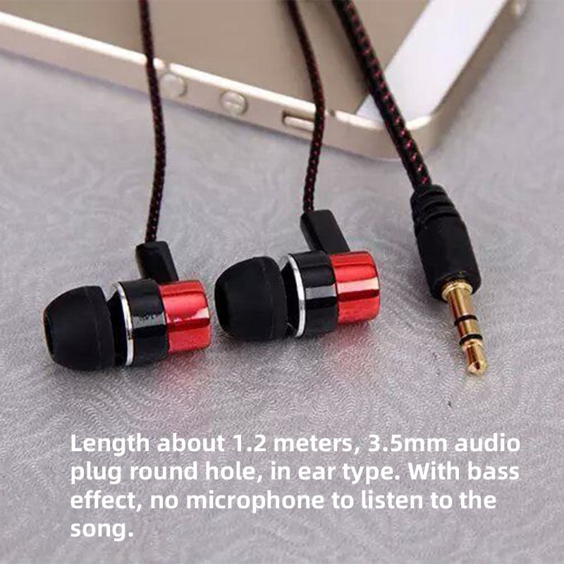 Tai nghe trong tai MP3/MP4 với lỗ cắm Microphone 3.5mm cho điện thoại