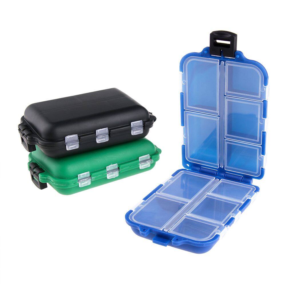 PENGA 10 Compartments Accessory Plastic Square Fishhook Box Lure Container Bait Storage Case Fishing Tackle Boxes