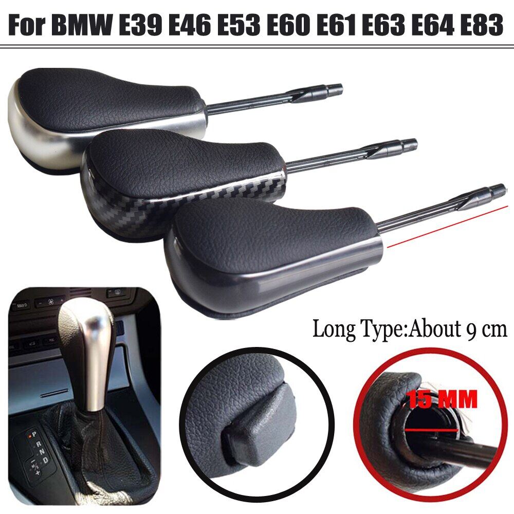 Automatic AT Short Long Gear Stick Car Shift Gear Knob For BMW E81 E82 E87 E90 E91 E92 E93 E36 E38 E39 E46 Z4 Z3 E53 E60 X5 X3