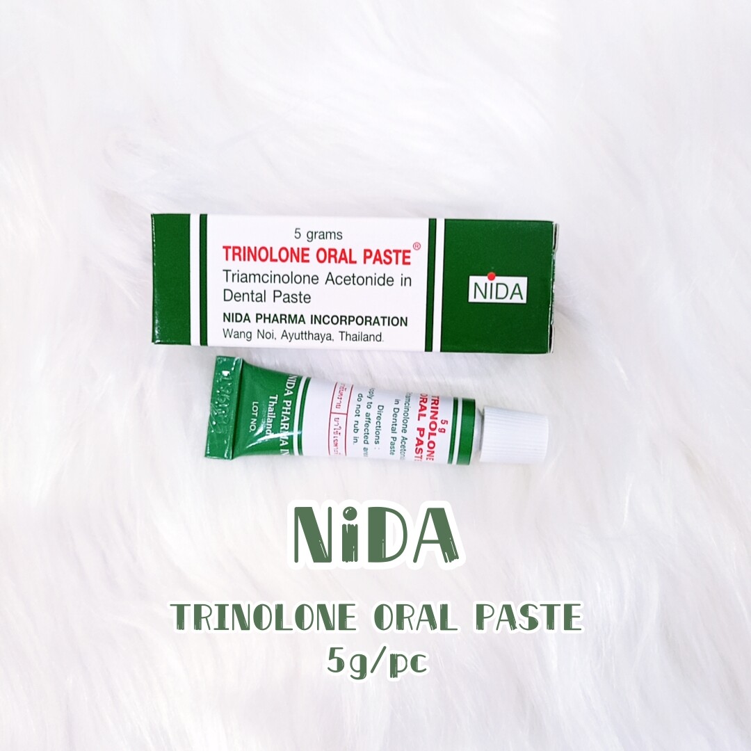 Ready stock!!NIDA Trinolone Oral Paste Relief For Mouth Ulcers 口腔潰瘍藥膏 ...