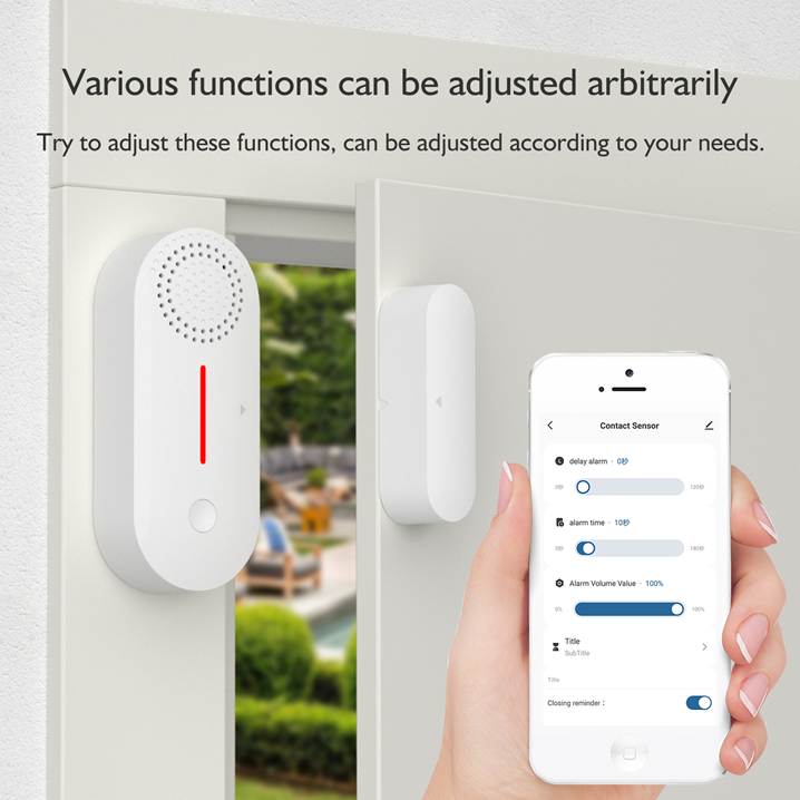 Smart Door Window Sensor Home Security Works with Tuya Smartlife Wifi / Zigbee