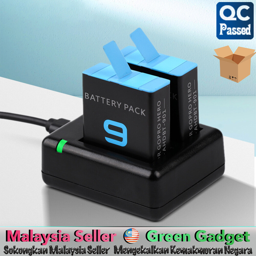 Gopro Hero 9 Black Battery Charger Pengecas Bateri 充电器 电池 Lazada