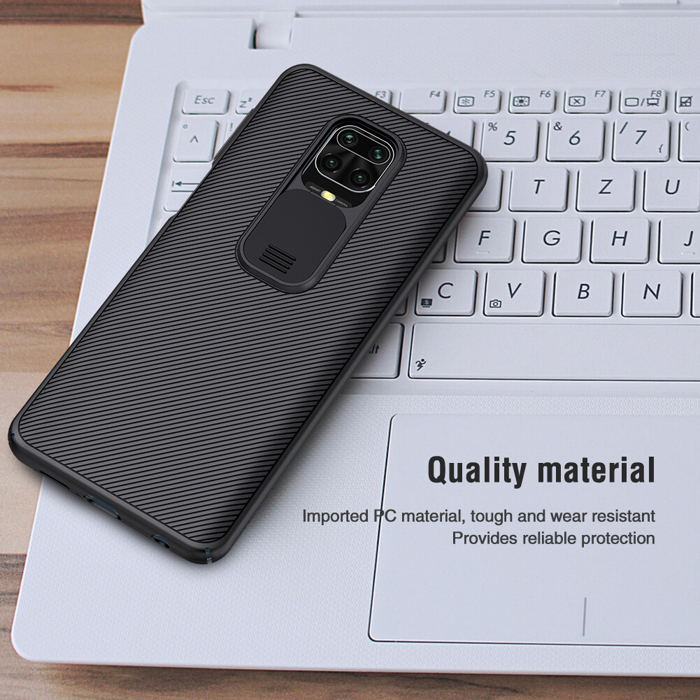 Nillkin Camshield Ốp PC Cho Xiaomi Redmi Note 9 Pro 4g Và Note 9 Pro Max Và Note 9S Trượt Camera Bảo Vệ Quyền Riêng Tư Ốp Lưng