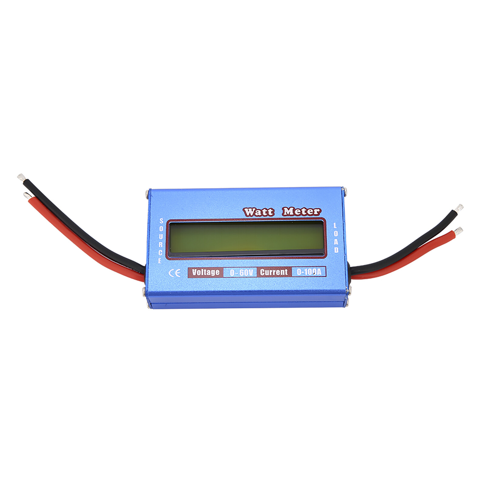 Wattmeter DC 60V 100A Watt Meter Dynamometer Power Meter RC Digital Power Checker Used in DC Circuits Solar System Boat/RV & Battery Backup Systems