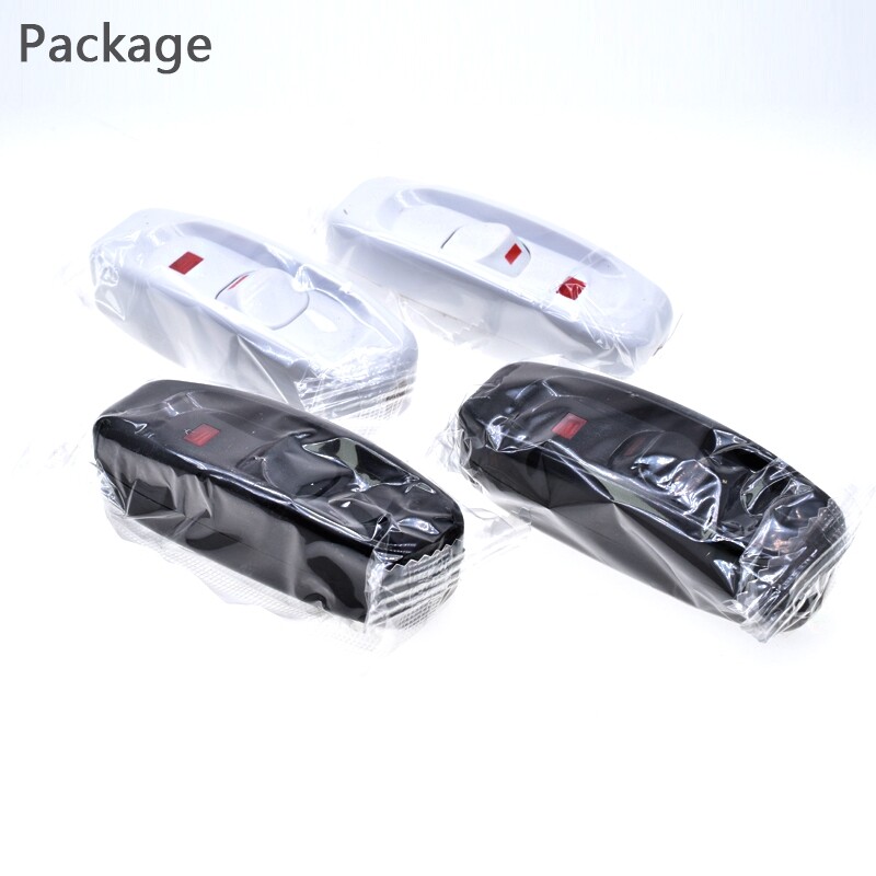 1 cái 240V 10A Inline ON/OFF nút đèn bàn đèn bàn dây Bộ chuyển đổi cáp mới