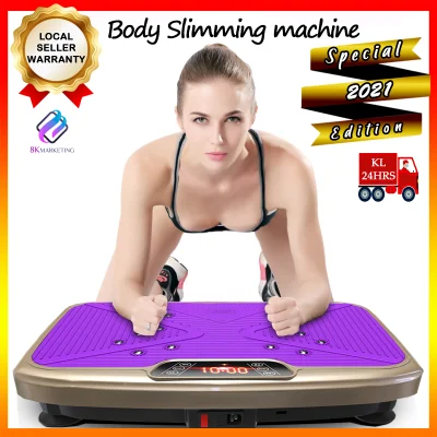 KMG28 ✅ PURPLE Slimming Machine Slimming Vibrating Machine Easy Tone Shaker Vibration Plate Ushaper Lost Weight Fast Fat Burning Fitness Gym Tool Slimming Machine Vibrate Slim Waist Massager Fat Burn Muscle Exercise Body Electric Massage