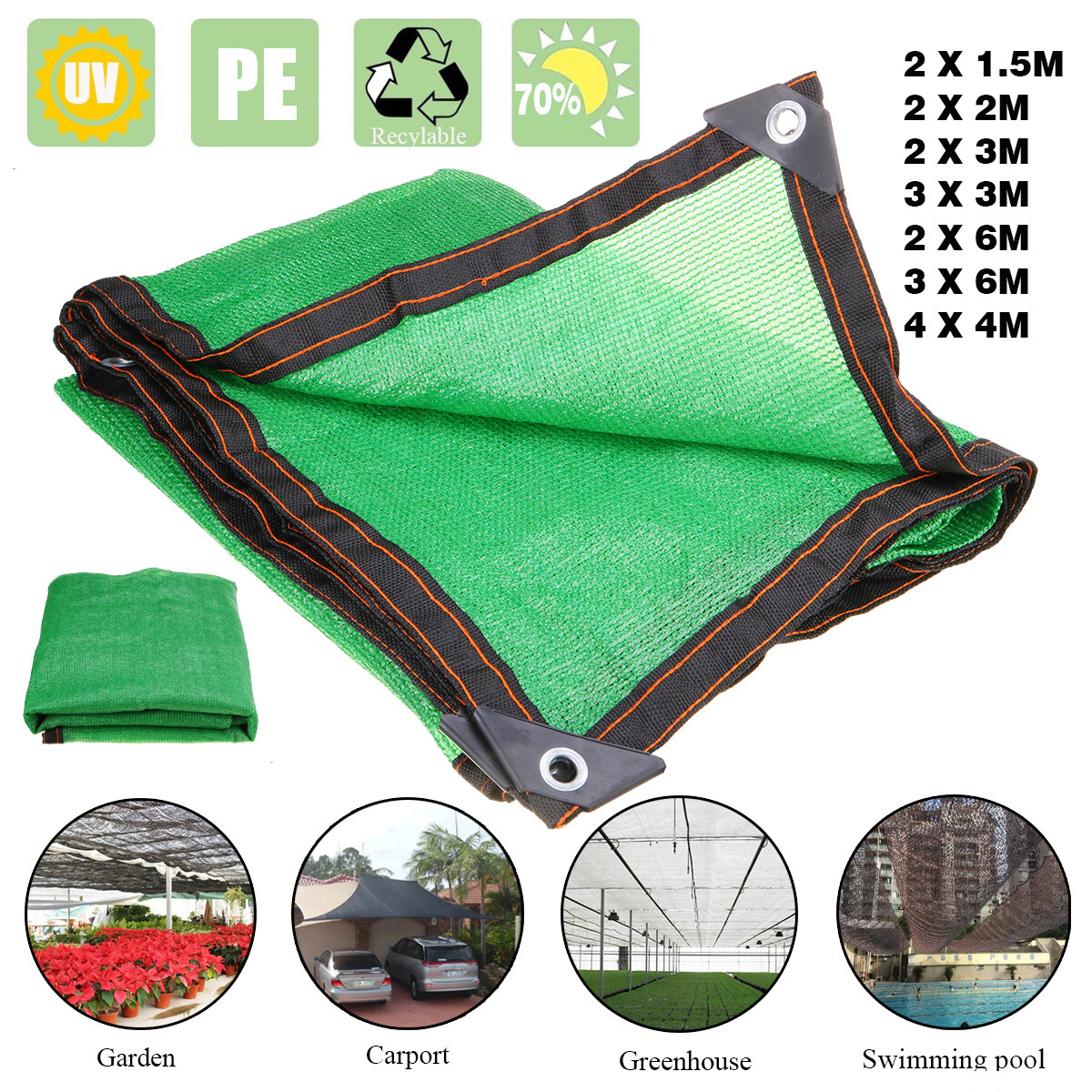 Awning 7 Size Pool Sail Cover Sun Shelter Sun Shade Net Plant For ...