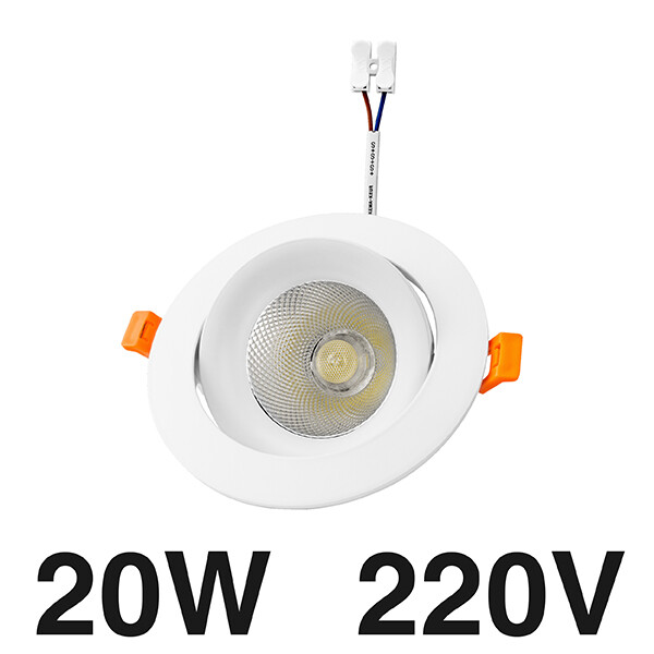 Ming&Ben Adjustable Angle Downlights Recessed Ceiling Led Spotlights 220V 7W 12W 20W Ceiling Spots Led Lights for Room Lamp downlight for Home Decor Store