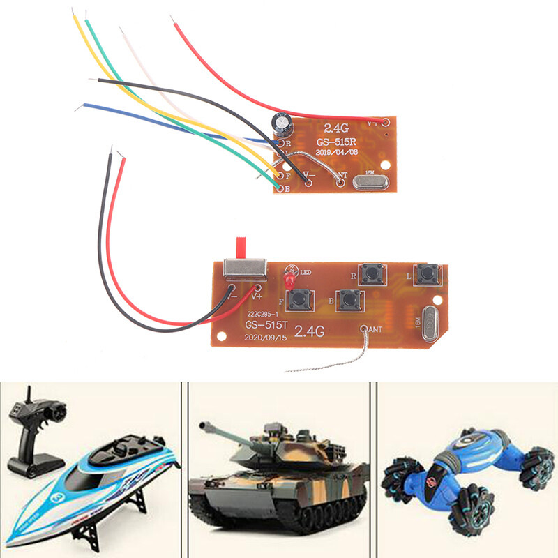 [Giảm Giá Chớp Nhoáng] Bảng Mạch Thu Phát Điều Khiển Từ Xa 4CH 2.4G Cho Xe Hơi Điều Khiển Từ Xa