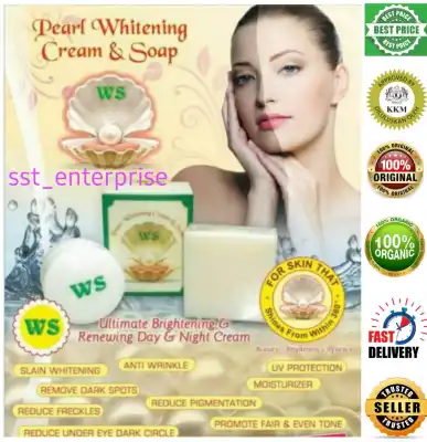 WS Cream and Soap / WS Pearl Cream and Soap / WS Pearl Whitening Cream and Soap (KKM APPROVED)