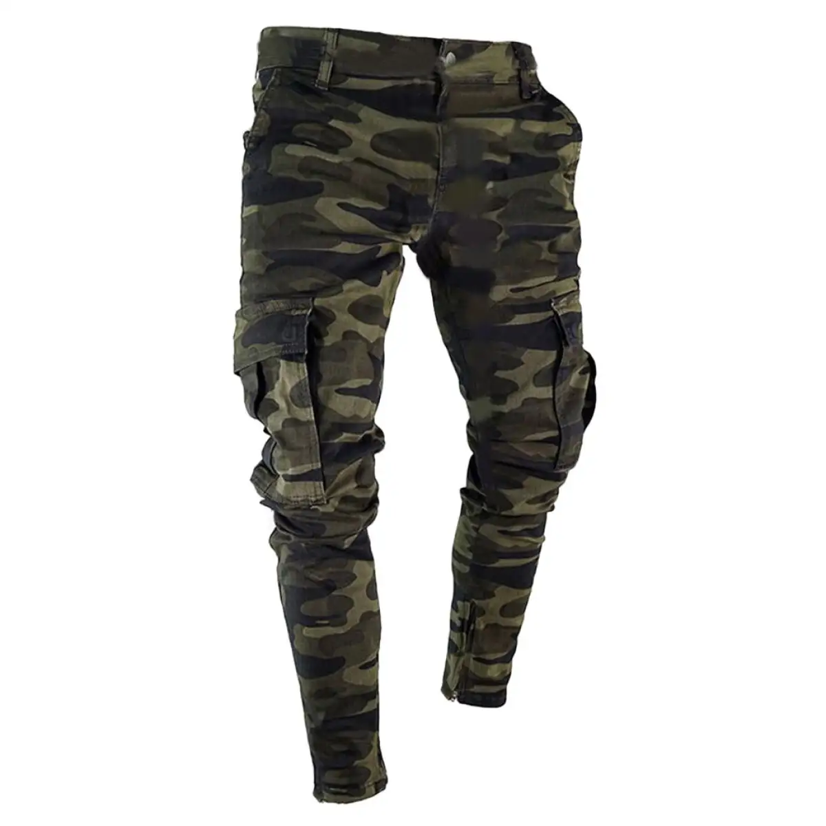 mens skinny camo pants