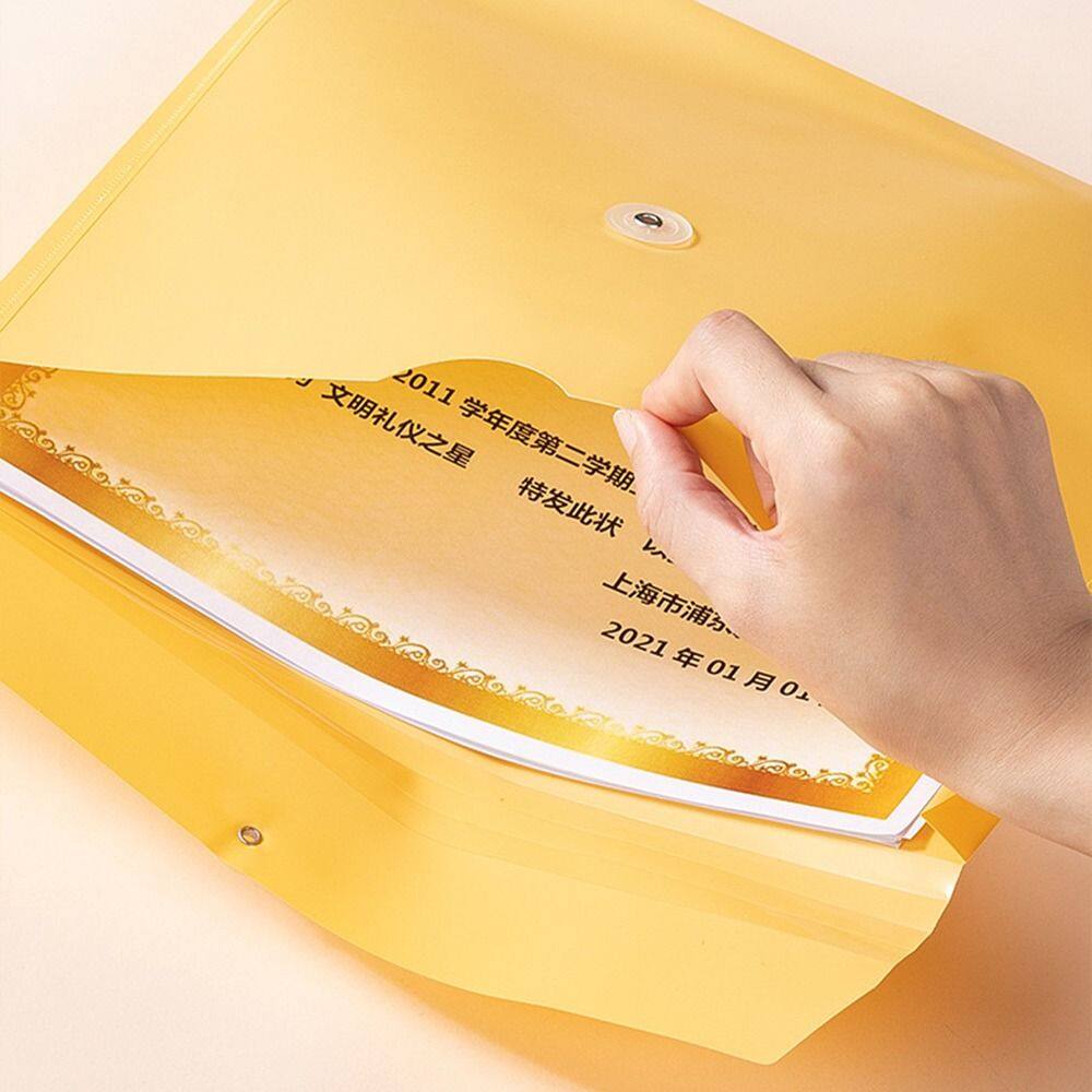 MMLUCK phong bì lớn A4 file tài liệu PP Túi sắp xếp giấy Ví đựng tài liệu A4 Túi sắp xếp hồ sơ bền sức chứa lớn trường học văn phòng