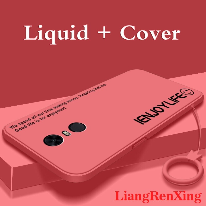 ốp lưng ốp lưng Ốp lưng mềm vỏ điện thoại Redmi 5 Plus bảo vệ Silicone lỏng vỏ Cản Sốc chống sốc mịn thiết kế mới ytzimu02 đẹp viền vuông cute đẹp viền vuông cute
