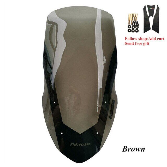 Modified motorcycle higher 20cm nmax windscreen windshield wind screen wind deflectors for nmax155 nmax 150 2016 2017 2018 2019
