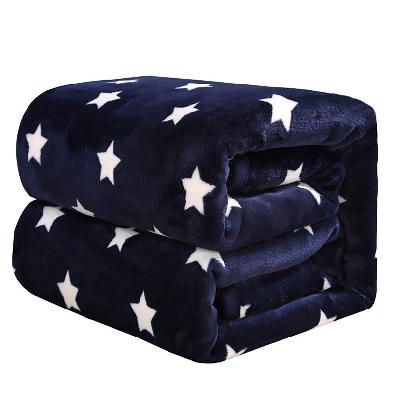 Fashion Super soft Flannel blanket , Striped multicolor pattern ,  For Bedding Size : Single / Twin / Queen / King
