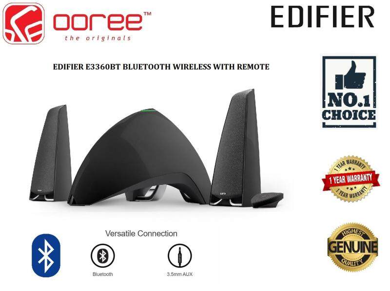 EDIFIER E3360BT 2.1 PRISMA ENCORE STYLISH BLUETOOTH SPEAKER WITH WIRELESS REMOTE CONTROL LED DIGITAL DISPLAY USB SD CARD INPUT Malaysia
