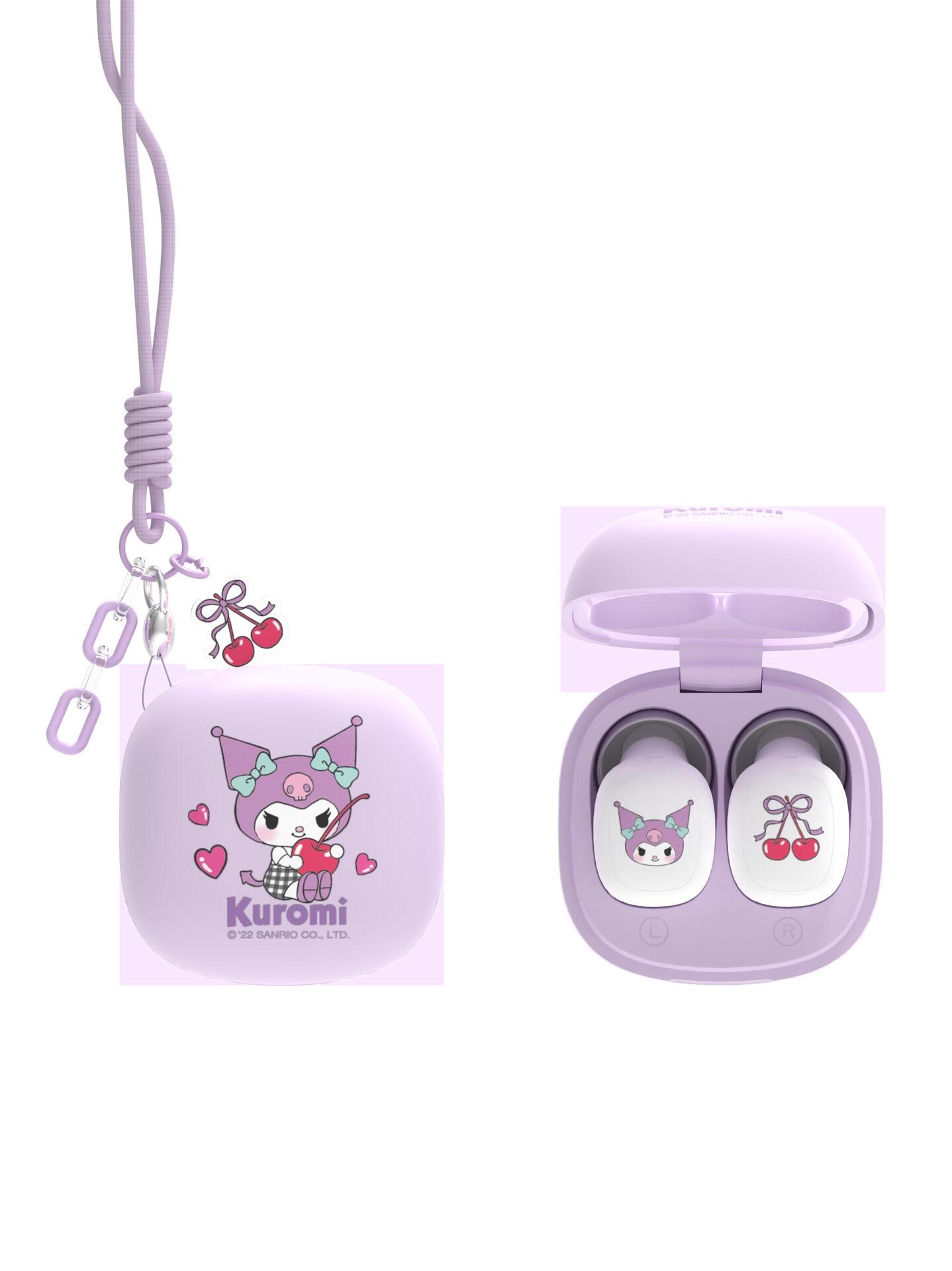 Kawaii Fruit Sanrioed Wireless Earphone My Melody Kuromi Cinnamoroll Pochacco Wireless Headphone