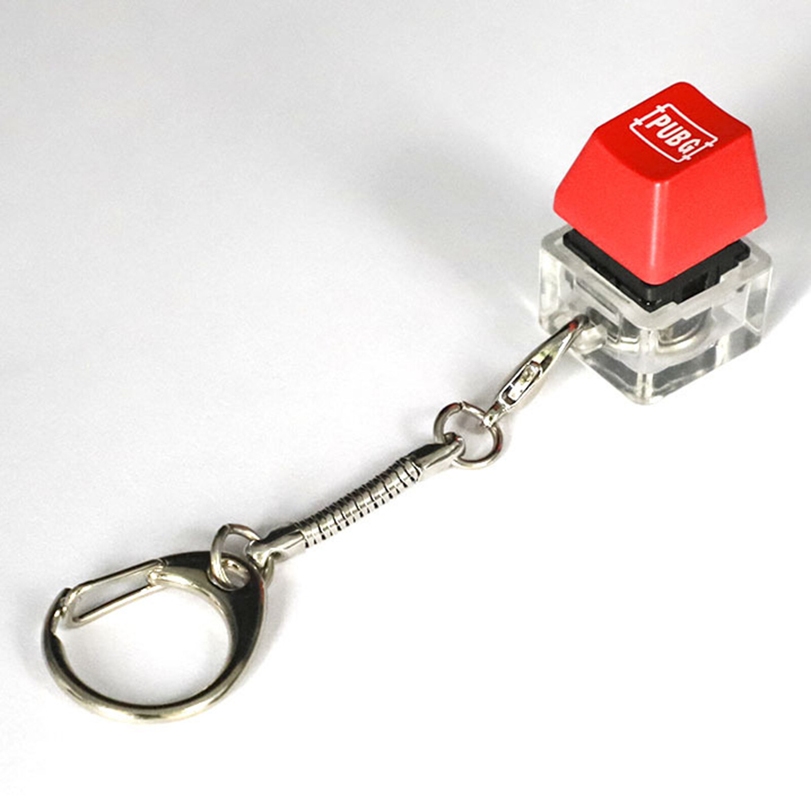 Anxinshui Keyboard Switch Tester RGB Lighting Effect Ergonomic Universal Professional Multi-purpose Stress Relief Gifts Mechanical Keycap Switch Keychain for Home Durable Keyboard Switch